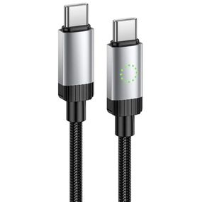 Дата кабель Hoco X117 Star Type-C to Type-C 60W (1m) Black