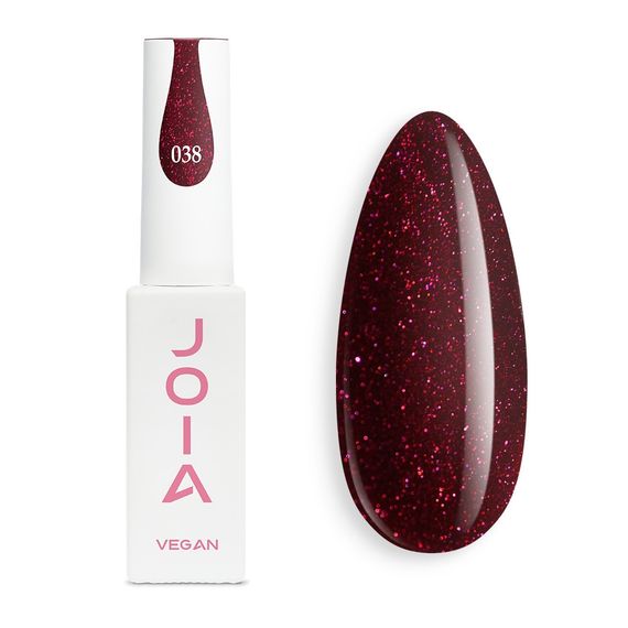 Гель-лак JOIA vegan 038 вишневый с шимером, 6 мл | Зображення 3