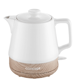 Електрочайник керамічний швидкісного кип'ятіння 1.0 л Concept RK0060 WHITE