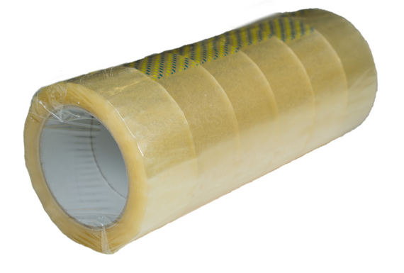 Скотч 25 метрів 55 мкм 45 мм прозорий пакувальний | Зображення 1