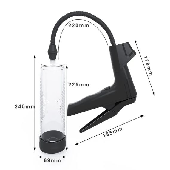 УЦІНКА!!! - Вакуумна помпа з манометром CANWIN Men Air Gun Penis Pump - P398 Sex Aura | Зображення 7