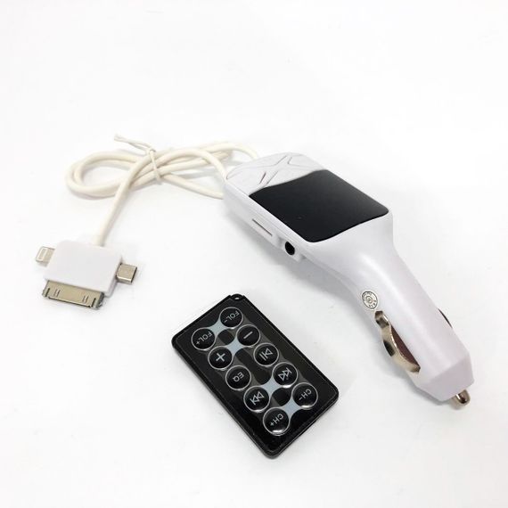 Автомобільний FM Трансмітер модулятор CM I19A SD/Usb, Фм трансмітер модулятор блютуз в прикурювач | Зображення 2
