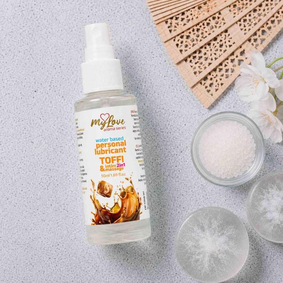 2в1 лубрикант та масажний гель - MyLove Aroma Series Intim&Massage Toffi, 50 мл Sex Aura | Зображення 2