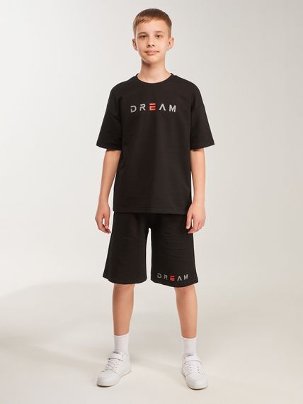 Костюм футболка+шорти для хлопчика Lizi 2628 152 см Чорний shop (2000999455230)