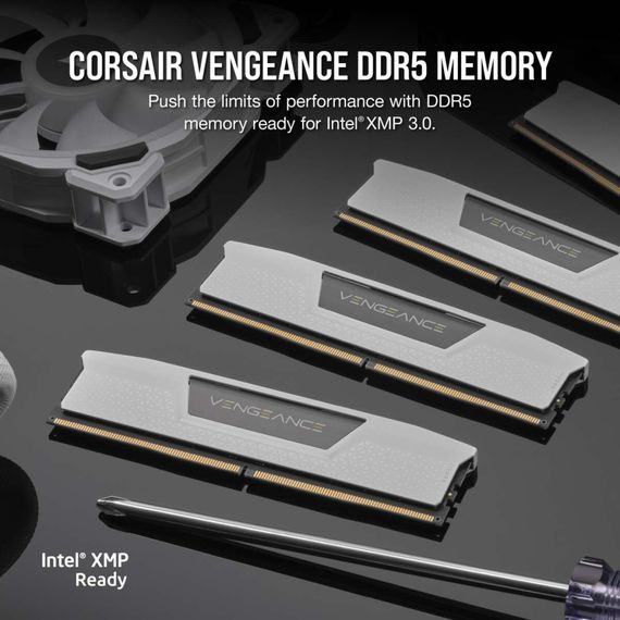 Модуль памяти для компьютера DDR5 32GB (2x16GB) 5200 MHzVengeance White Corsair (CMK32GX5M2B5200C40W) | Зображення 4