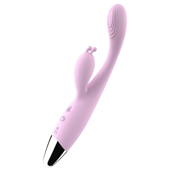 Вибратор- кролик с подогревом "Snail G stimulant", цвет фиолетовый, 12 режимов вибрации sexstyle