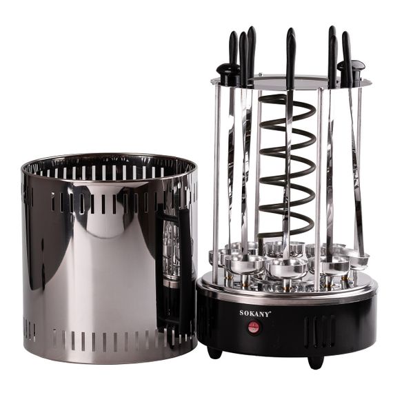 Електрошашличниця вертикальна Sokany SK6113 на 8 шампурів 1500 Вт | Зображення 1