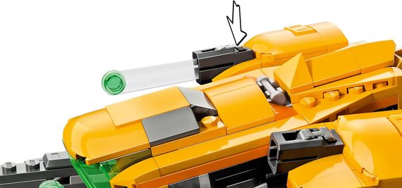 Конструктор LEGO Marvel Зореліт малюка Ракети (76254) | Зображення 6
