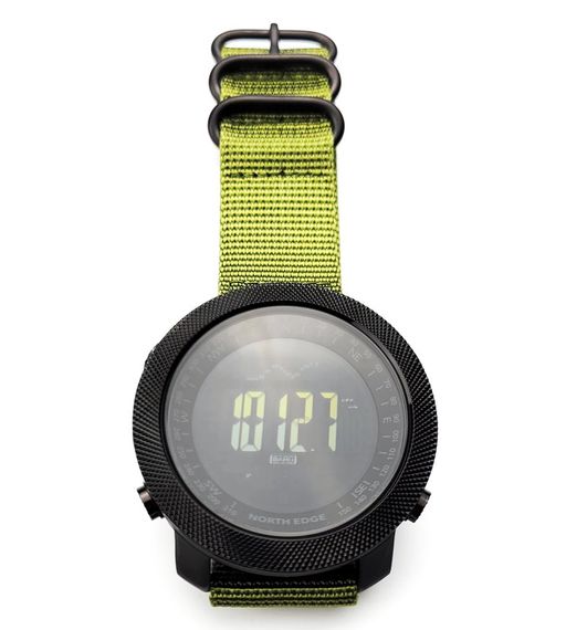 North Edge Мужские водостойкие спортивные тактические с компасом часы North Edge Apache Green 5BAR | Зображення 3