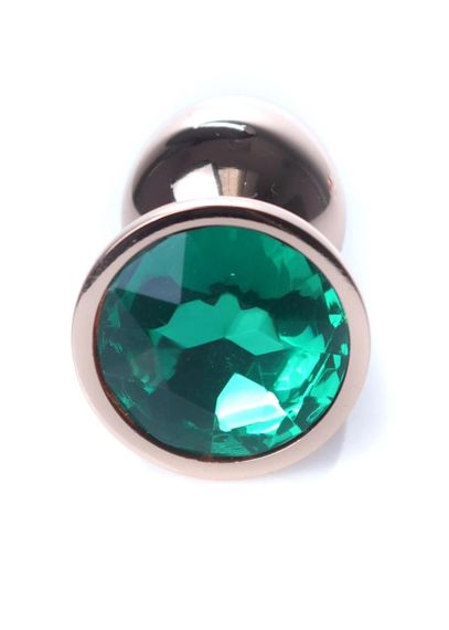 Анальная пробка - Jewellery Red Gold Plug Green sexstyle | Зображення 1