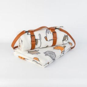 Плед тревел флісовий Love You Веселі котики9107R 150x200 см