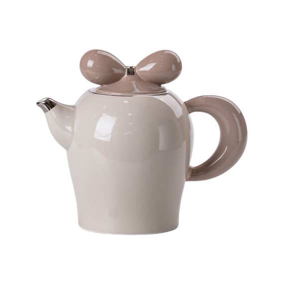 Чайный сервиз на 6 персон с фарфоровой подставкой, серый HP-15-28 | Зображення 1