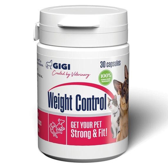 Витамины для контроля веса у собак и котов GiGi Weight Control, 30 табл