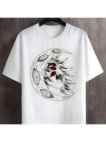 Футболка мужская с принтом повседневная L Белая