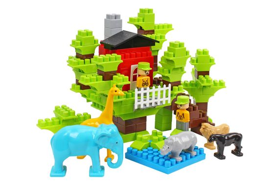 Конструктор блочний 1089 “Wild Land” 130елм. в кульку ТЕХНОК | Зображення 6