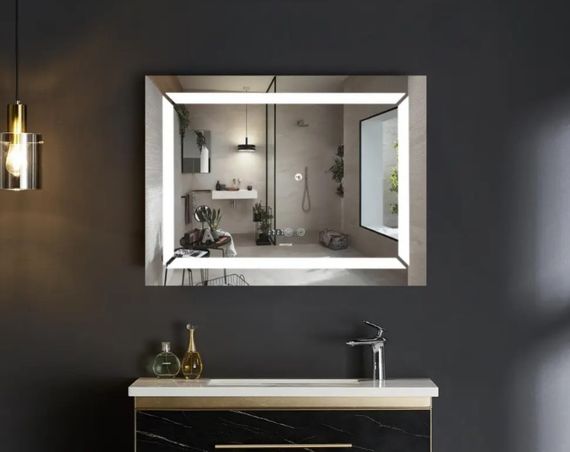 Дзеркало Mixxus Light MR01-90x70 (годинник, LED-підсвічування, антизапотівання) (MI5999) | Зображення 8