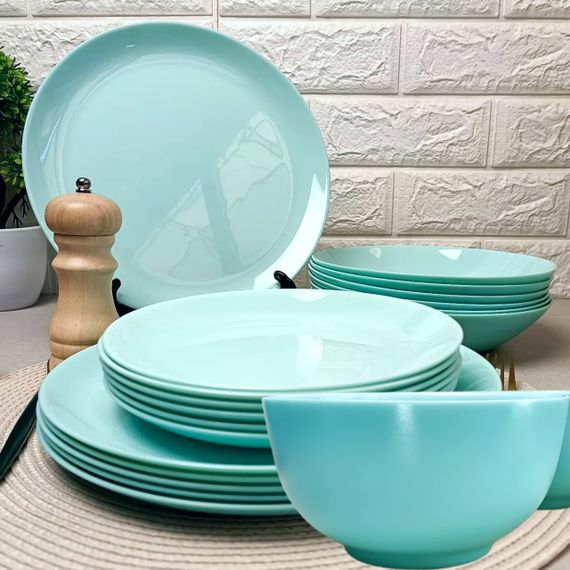 Столовый сервиз Luminarc Diwali Light Turquoise P2947, 19 предметов, на 6 персон | Зображення 2