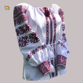 Рубашка Украинская вышиванка  55529972 цвет белый размер M