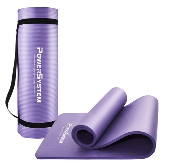 Килимок для йоги та фітнесу Power System PS-4017 NBR Fitness Yoga Mat Plus Purple (180х61х1) (PS-4017_Purple)