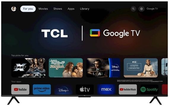 Телевізор TCL 85' LED 4K 60Hz Smart Google TV Titan (85P69B) | Зображення 1