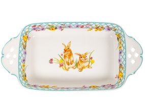 Блюдо прямокутне Bunny 30,5х15,5х5,5 см порцелянова
