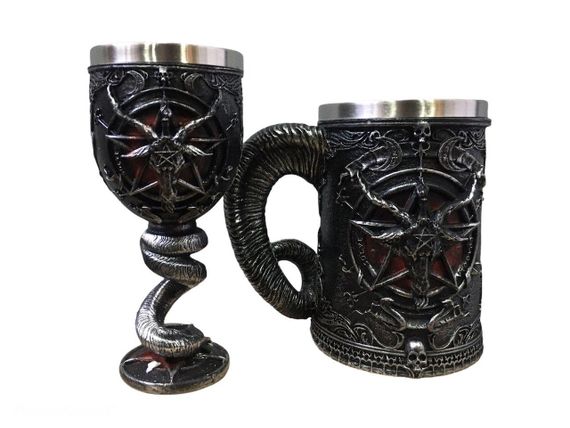 Подарунковий набір Кухоль Бокал 3D Гра Престолів Game Of Thrones Baphomet Бафомет Подарунок | Зображення 1