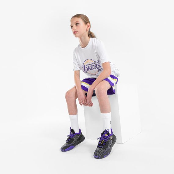 Баскетбольні кросівки Fast 900 дитячі низькі NBA Lakers чорні - EU37 UA37 | Зображення 8