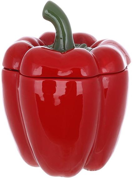 Банка керамічна "Pepper" 1200мл, для сипучих продуктів, червоний перець
