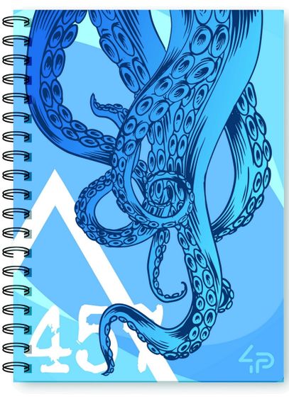 Блокнот 4Profi "Squid note" blue 48 листов  формат А5 905164