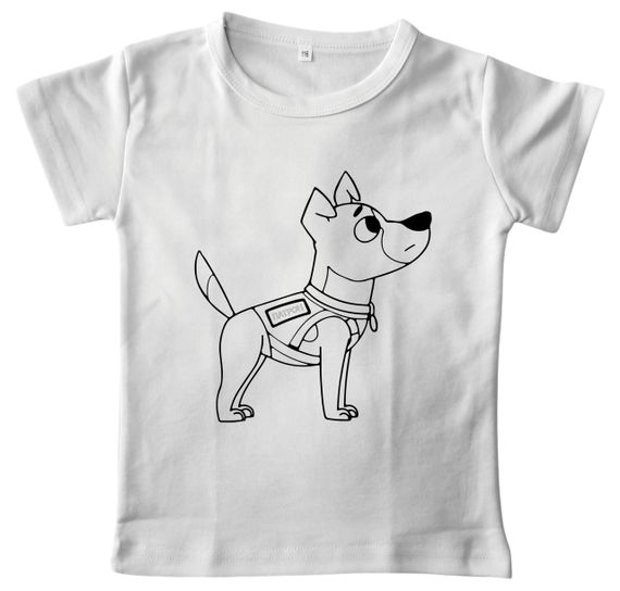 Детский набор для творчества Футболка раскраска "Пес патрон" белая 98 | Зображення 1