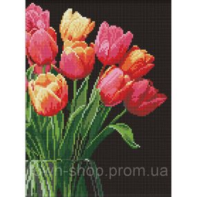 Алмазная мозаика "Аромат тюльпанов" AMO8030, 30х40 см