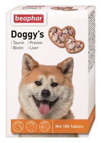 Лакомство для собак с таурином, протеином, биотином и печенью Doggy's Mix, 180 гр