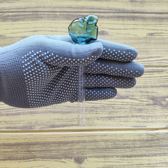 Стеклянная трубка Skull Oil Turquoise | Зображення 2