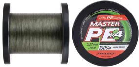 Шнур Select Master PE 1000m (темн.-зел.) 0.27 мм 33кг