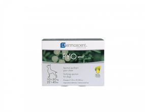 Краплі для профілактики шкірних захворювань у собак середніх порід Dermoscent PYOspot, 4 шт