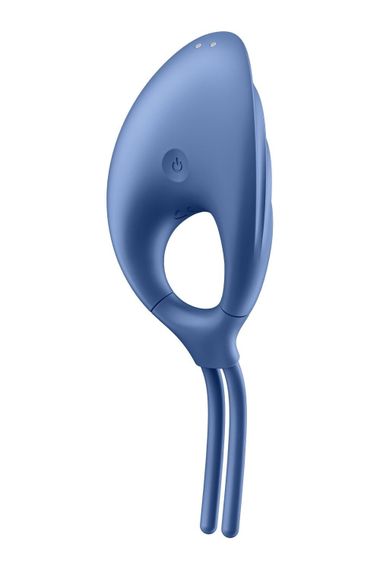 Эрекционное виброкольцо лассо Satisfyer Swordsman Blue, крепкая фиксация, 10 режимов, мощный мотор | Зображення 1