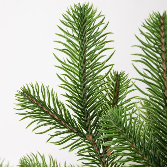 Штучний підсвічник вінок Новорічний з декором зелений на 1 свічку SOK-O-1 | Зображення 2