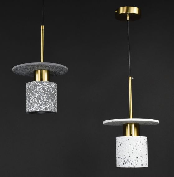 Люстра підвісна на 1 лампочку 27672 Латунь 37-180х20х20 см. | Зображення 4