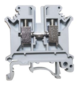 Клема КНГ-UK6 57А 0.5-6мм2 гвинтова сіра набірна на DIN-рейку без маркера без кришки Ny95505464