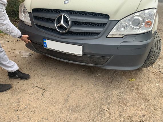 Зимова накладка на бампер (2010-2015) Глянсова для Mercedes Vito W639 рр | Зображення 2