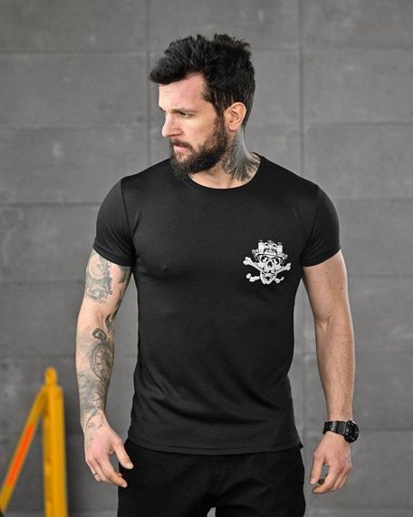 Тактична потоотводяча футболка SABUR skull black ВТ5128 | Зображення 2