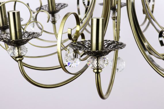 Люстра свічка 25338 Бронза 60-90х72х72 см. | Зображення 4