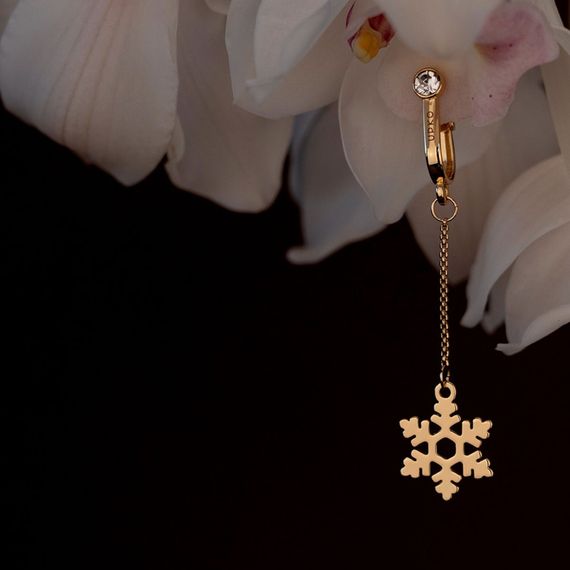 Прикраси для клітора та статевих губ non-pierced clitoral jewelry dangle with snowflake UPKO Sex Aura | Зображення 1