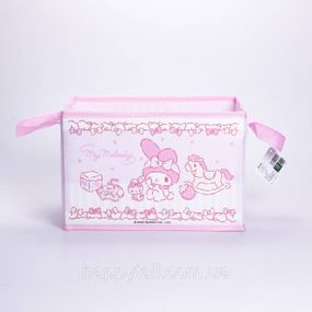 Корзина для игрушек 30×20×20 (см) мягкая складная Розовый HP-41-7P