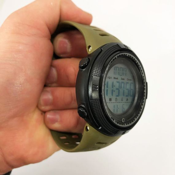 Часы наручные мужские SKMEI 2070AGWT ARMY GREEN, армейские часы противоударные. Цвет: зеленый | Зображення 7