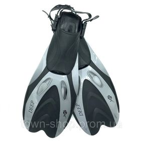 Ласты с открытой пяткой DLV Deep NE-66-39-43-GR размер SM/MD 39-43 серые