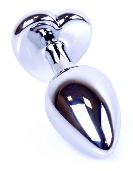 Анальная пробка Boss Series - Jewellery Silver Heart PLUG Black S, BS6400047 sexstyle | Зображення 5