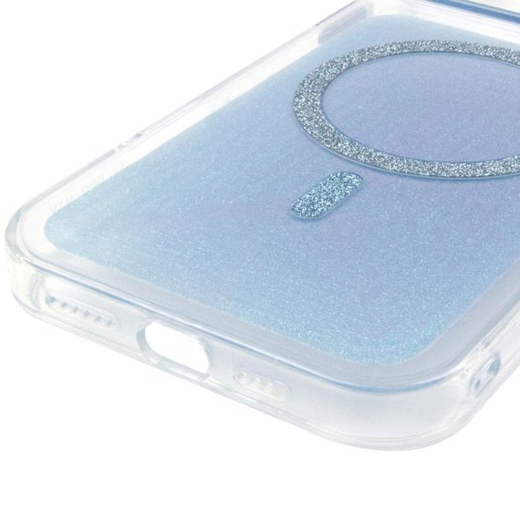 Чохол TPU+PC Jewel Sparkle with Magnetic Fit для Apple iPhone 15 (6.1") Aqua Blue | Зображення 4