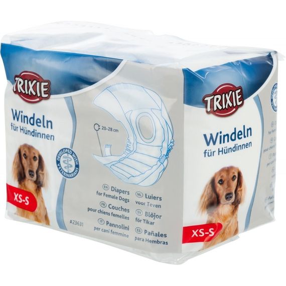 Одноразовые подгузники для собак Trixie, 20-28 см