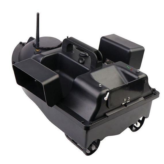 Короповий кораблик GPS три контейнери 16 точок пам'яті Підсвітка 12000мАг (Fishgang V18 Black) | Зображення 1